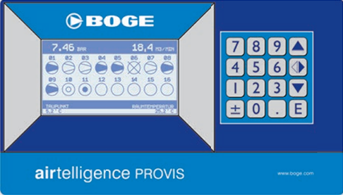 Airtelligence Provis Series Master Controls for Compressors by Boge